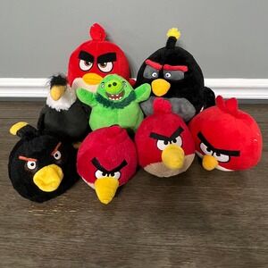 Angry Birds Plush Lot of 7